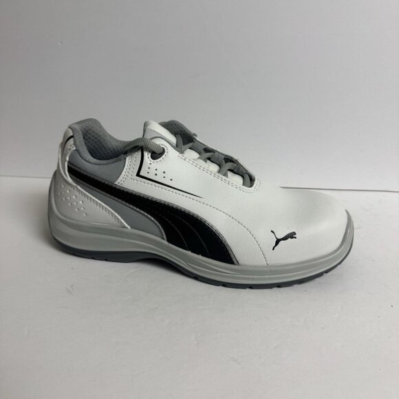 Puma Mens Touring Low Comp Toe Work Sneaker White Size 8 M - Picture 1 of 6